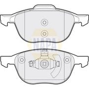 NAPA Front Brake Pad Set fits Ford C-Max 2007-2010 1.6 1.8 2.0