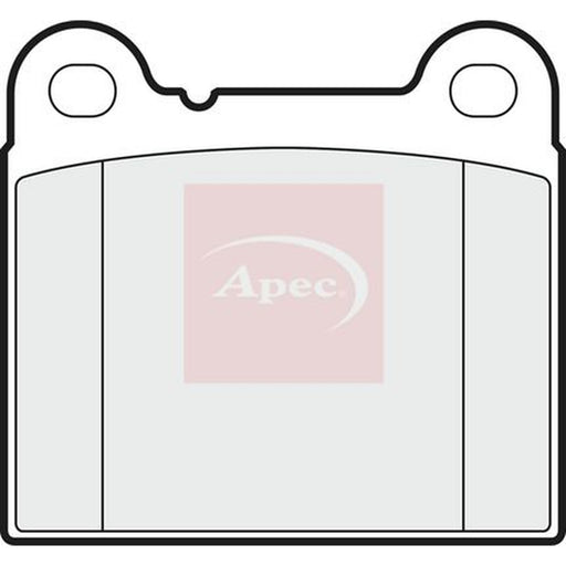 Apec Rear Brake Pad Set fits Volvo 740 1984-1992 2.0 2.3 2.4