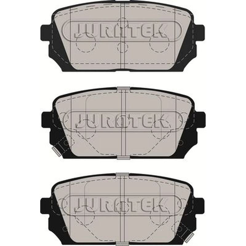Juratek Rear Brake Pad Set fits Kia Carens I 2005-2006 2.0
