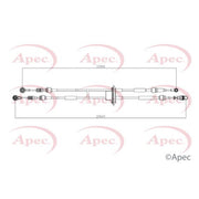 Apec Manual Transmission Cable Pull fits Fiat Panda 2003-2004 1.1 1.2 1.3