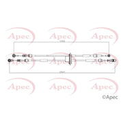 Apec Manual Transmission Cable Pull CAB7040