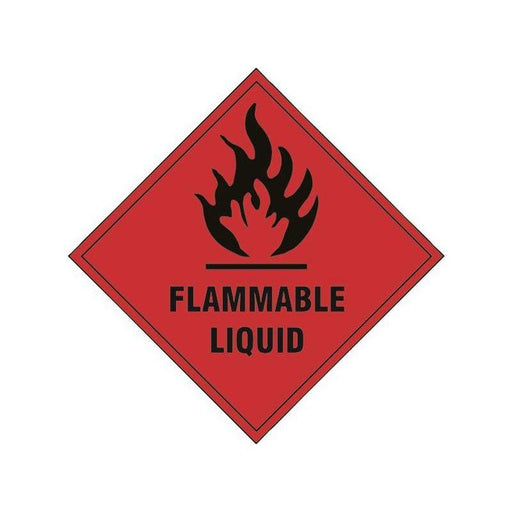 Scan Flammable Liquid - Self Adhesive Vinyl Sign 100 x 100mm Scan - NN4 Online