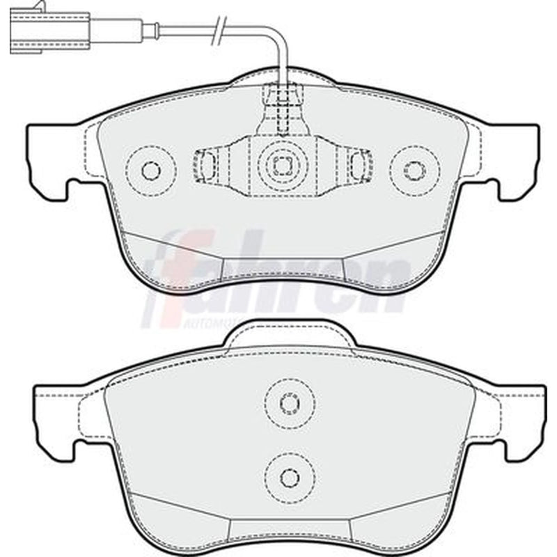 Fahren Front Brake Discs & Pads fits Alfa Romeo Giulietta 2010-2020 1.4 2.0