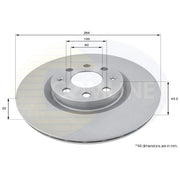 Comline Front Brake Discs & Pads fits Fiat Punto Evo 2009-2012 1.3 1.4 1.6