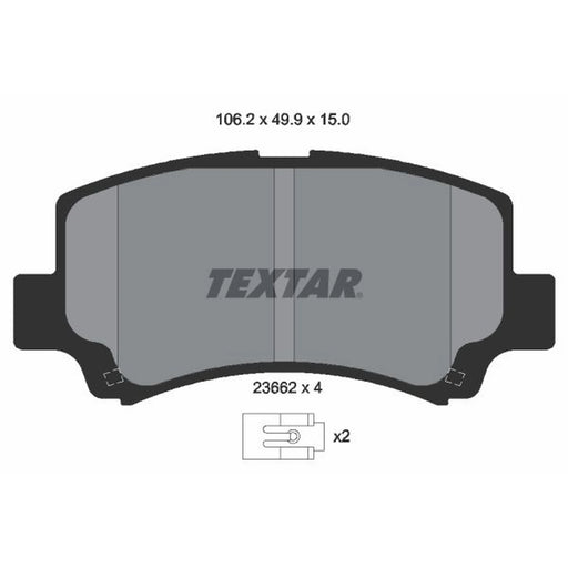 Textar Front Brake Pad Set 2366201