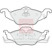 Apec Front Brake Pad Set PAD1022