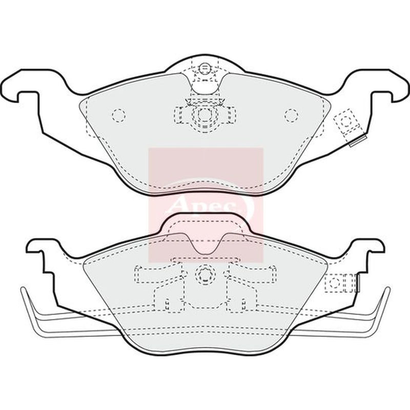 Apec Front Brake Pad Set PAD1022