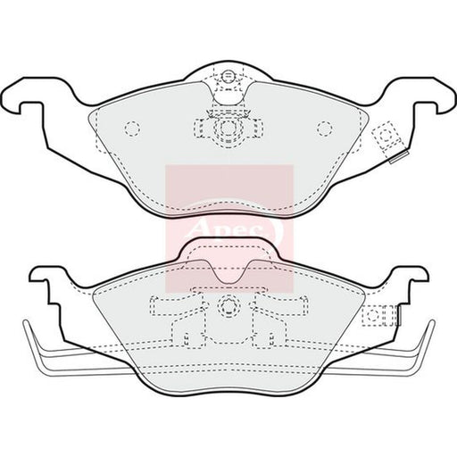 Apec Front Solid & Rear Solid Brake Discs & Pads fits Opel Astra G 2000-2004 1.2