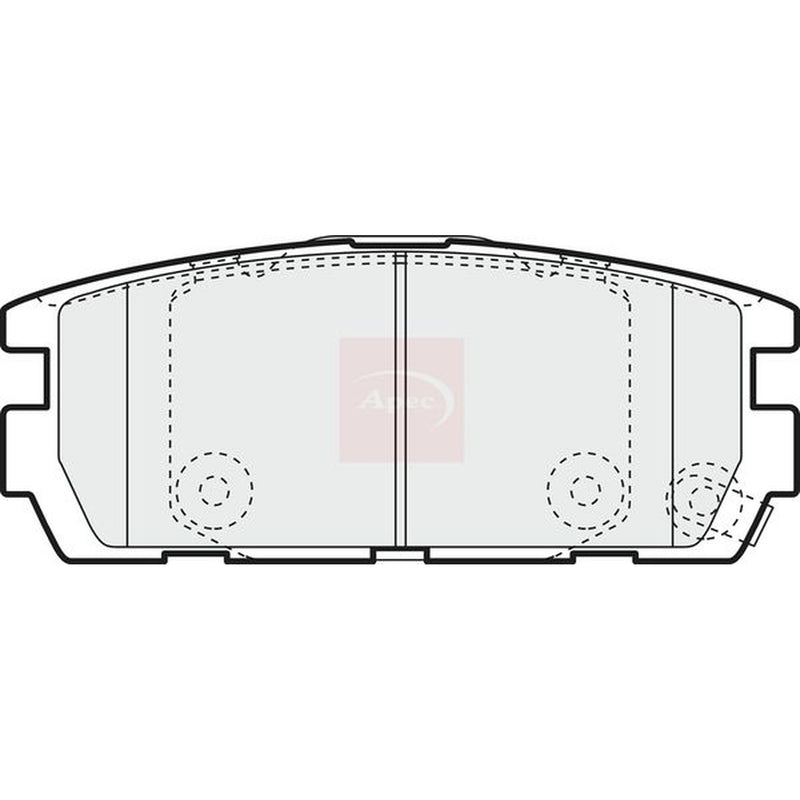 Apec Front & Rear Pads fits Hyundai Terracan 2003-2006 2.9