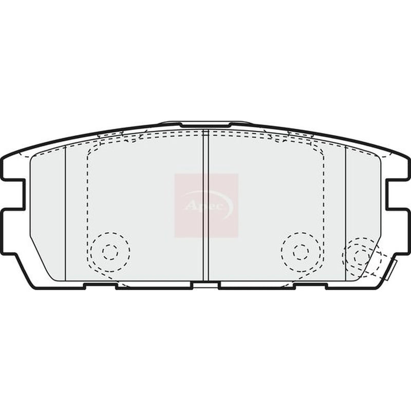 Apec Rear Brake Pad Set PAD1360