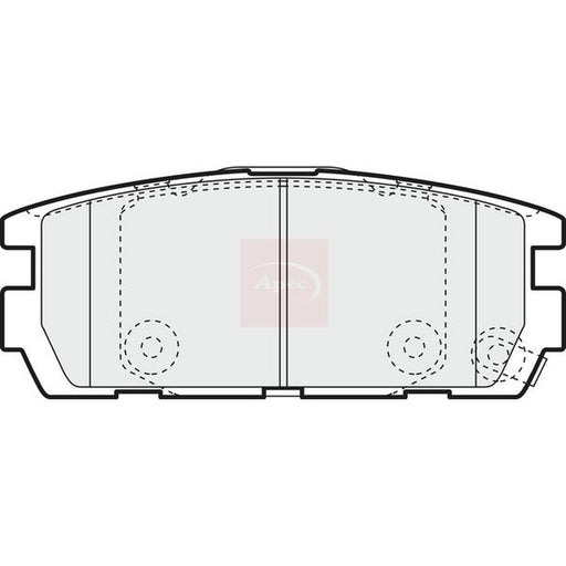 Apec Front & Rear Pads fits Hyundai Terracan 2003-2006 2.9