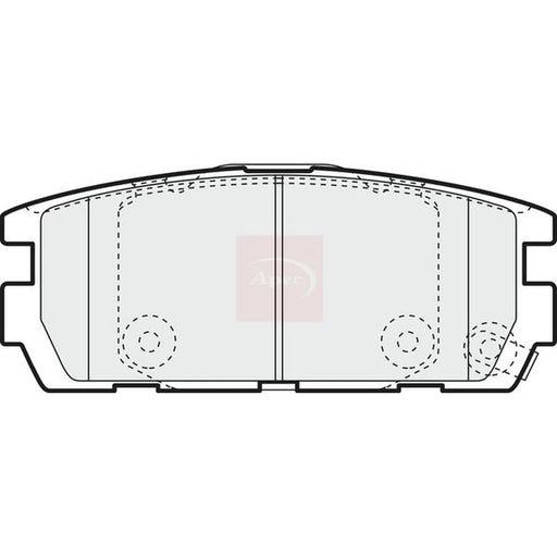 Apec Rear Brake Pad Set PAD1360