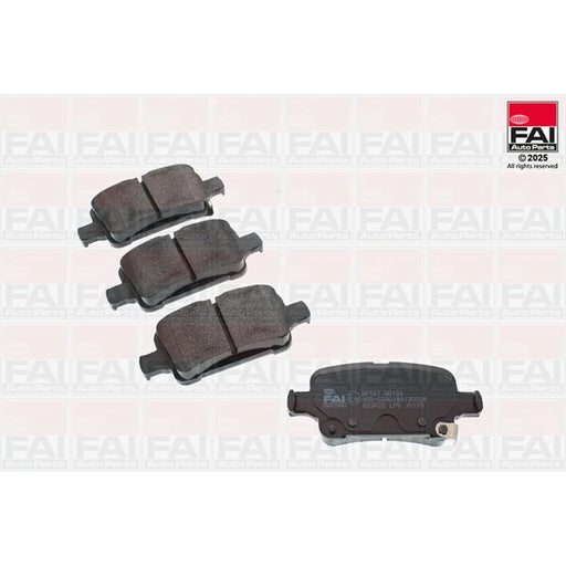 FAI Rear Brake Pad Set fits Opel Astra K 2015-2021 1.0 1.2 1.4 1.5 1.6