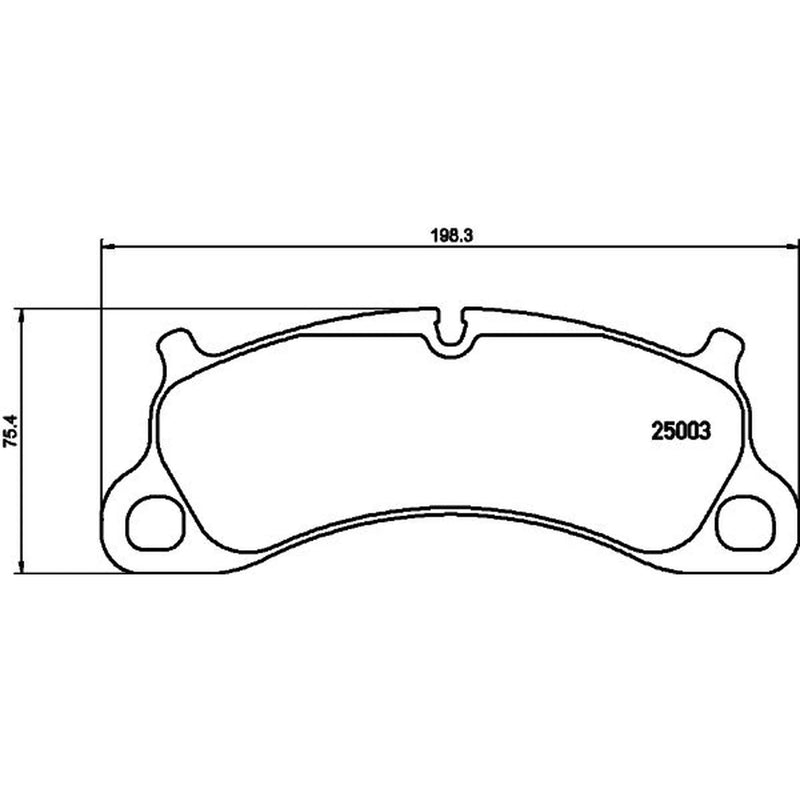 Mintex Front Brake Pad Set fits Porsche 911 2011-2019 3.8