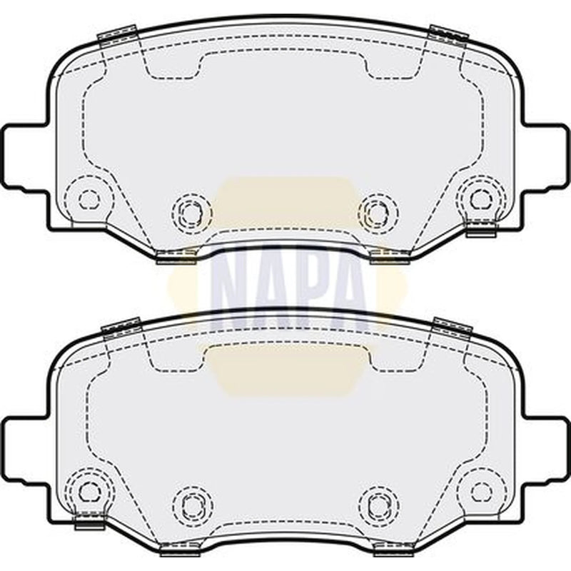 NAPA Rear Brake Pad Set fits Jeep Cherokee 2013-2018 2.0 2.2 3.2