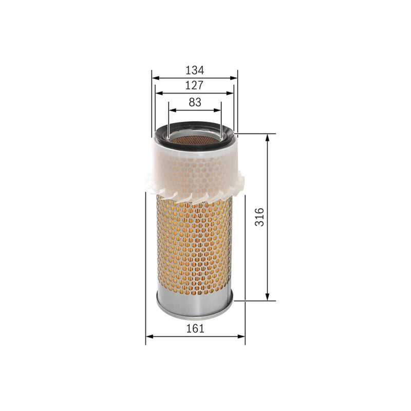 Bosch Engine Air Filter fits John Deere Series 2050 1983-1986