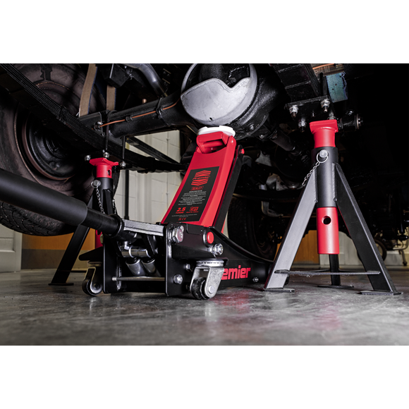 Sealey Trolley Jack 2.5 Tonne Low Profile 2500LE Sealey - Dynamic Drive