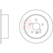 Apec 2 x Solid Rear Brake Discs SDK6540