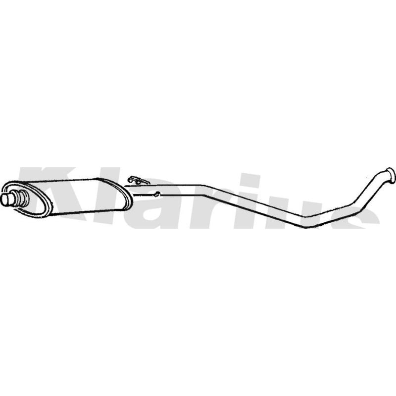 Klarius Box With Centre Pipe Centre fits Peugeot 306 1994-2001 1.4 1.6 1.8 1.9