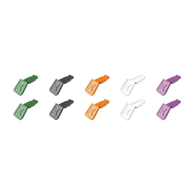 KNIPEX 00 61 10 C V02 ColorCode Clips Color Mix 2 (10 Pieces)  122 mm