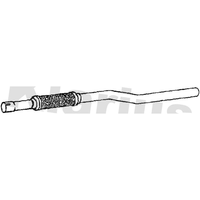 Klarius Exhaust Pipe OD fits Opel Astra H 2005-2010 1.3
