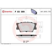 Brembo Front & Rear Pads fits Toyota Rav 4 IV 2012-2019 2.0 2.2 2.5