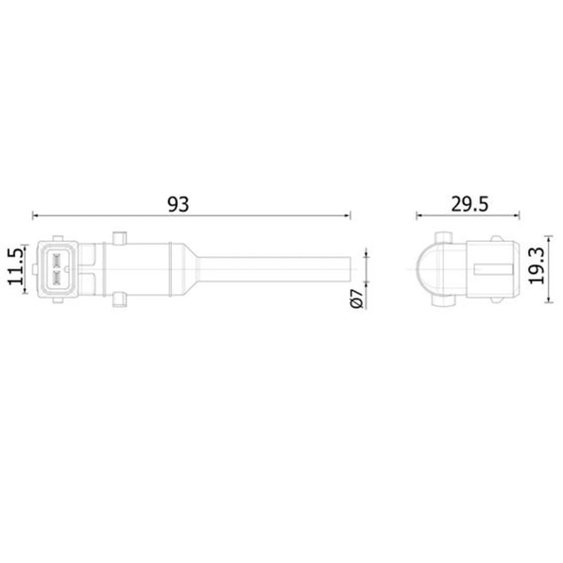 Mahle Coolant Level Switch fits Mercedes-Benz Atego 3 2013 on