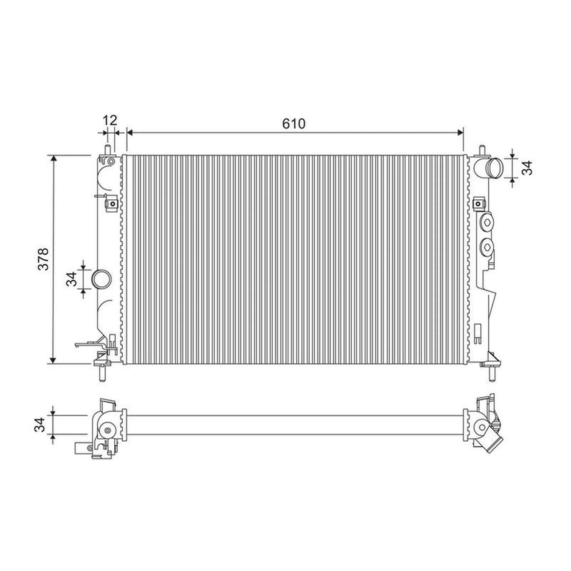 Valeo Engine Radiator 732347