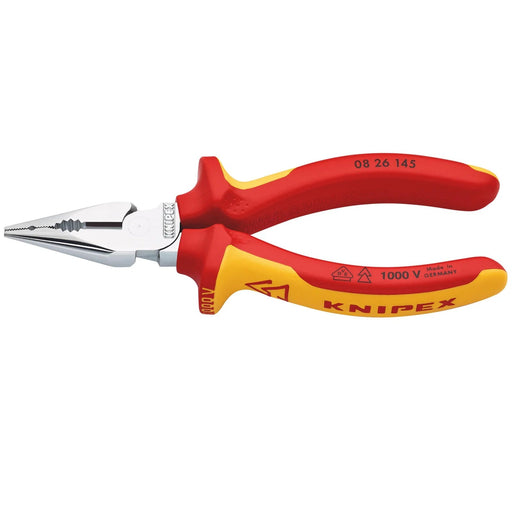KNIPEX 08 26 145 SB VDE Needle-Nose Combination Pliers,145mm - 08 26 145 SB