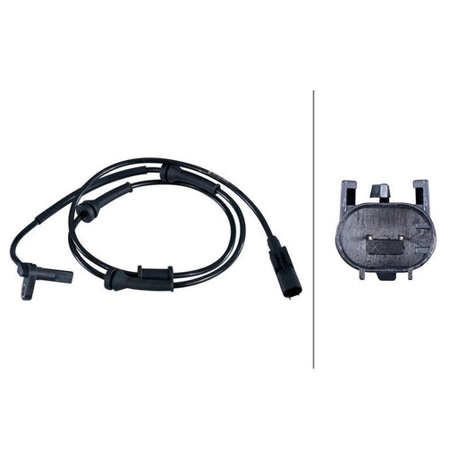 Hella ABS Wheel Speed Sensor Front fits Abarth 500 / 595 / 695 2008 on 1.4