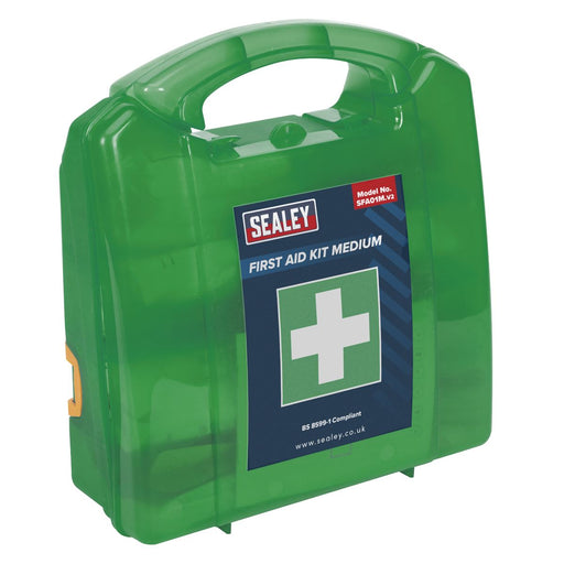 Sealey First Aid Kit Medium BS 8599-1 Compliant SFA01M Sealey - Dynamic Drive