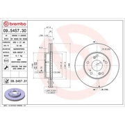 Brembo Front & Rear Brake Discs & Pads fits Honda Civic VIII 2006-2012 1.3