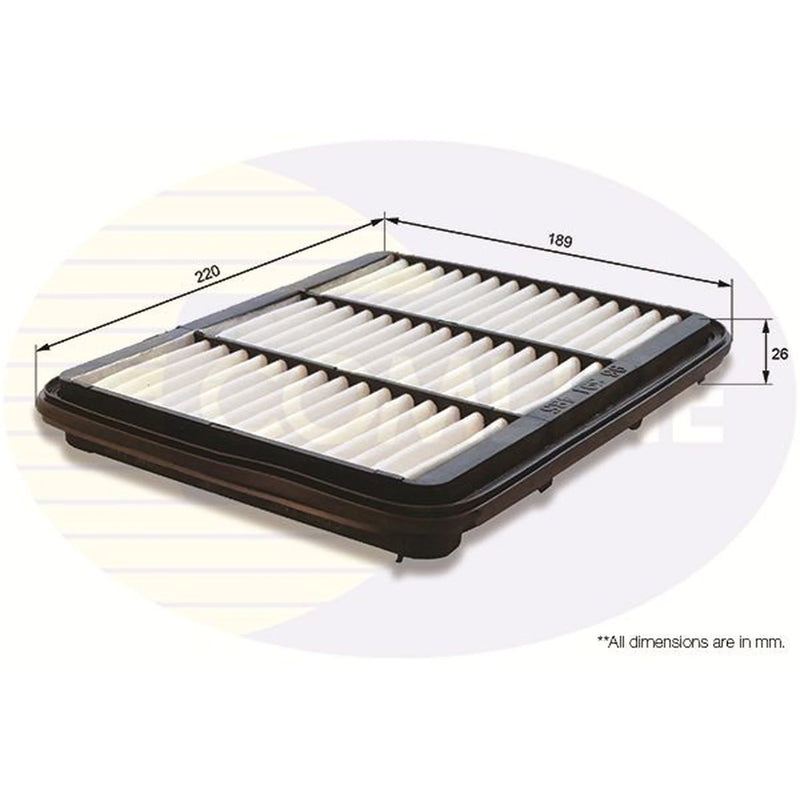 Comline Engine Air Filter fits Chevrolet Matiz 2005-2013 0.8 1.0