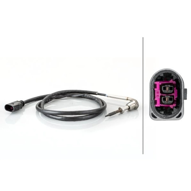Hella Exhaust Gas Temperature Sensor before exhaust turbocharger fits VW Golf VI