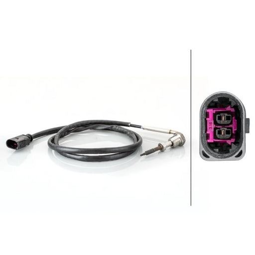 Hella Exhaust Gas Temperature Sensor before exhaust turbocharger fits VW Golf VI