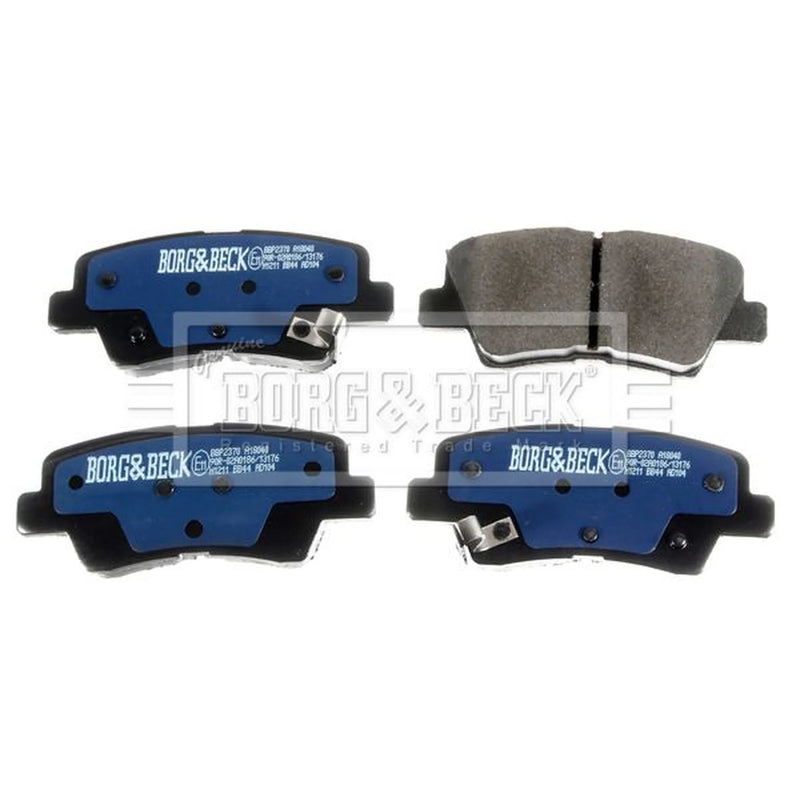 Borg & Beck Rear Brake Solid Discs & Pads fits Kia Soul II 2014-2018