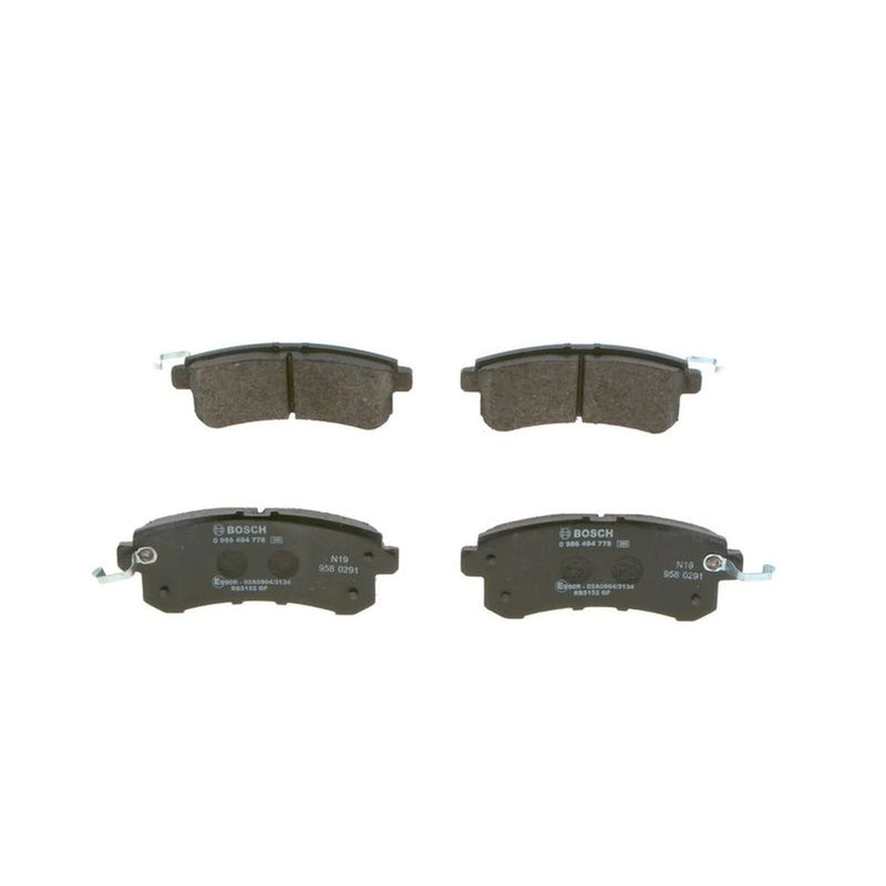 Bosch Front & Rear Pads fits Nissan Patrol VI 2010 on 5.6