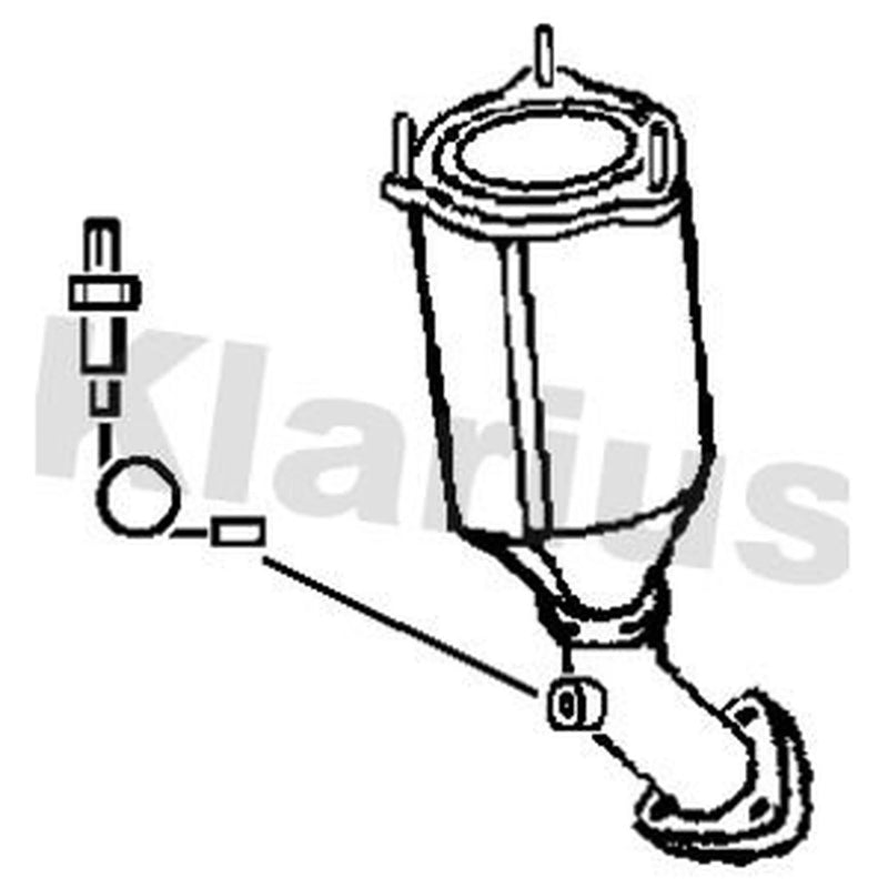 Klarius Catalyst Type Approved With Pipe fits Chevrolet Matiz 2005-2013 0.8 1.0