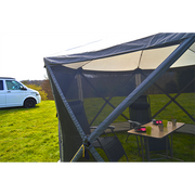 Event Shelter Gazebo 3.6m x 3.6m Outdoor Camping Motorhome Caravan Maypole  - Dynamic Drive