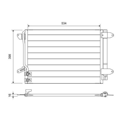 Valeo Air Conditioning Condenser 822751