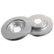 Borg & Beck 2 x Vented Brake Discs fits VW Amarok 2010-2022 2.0