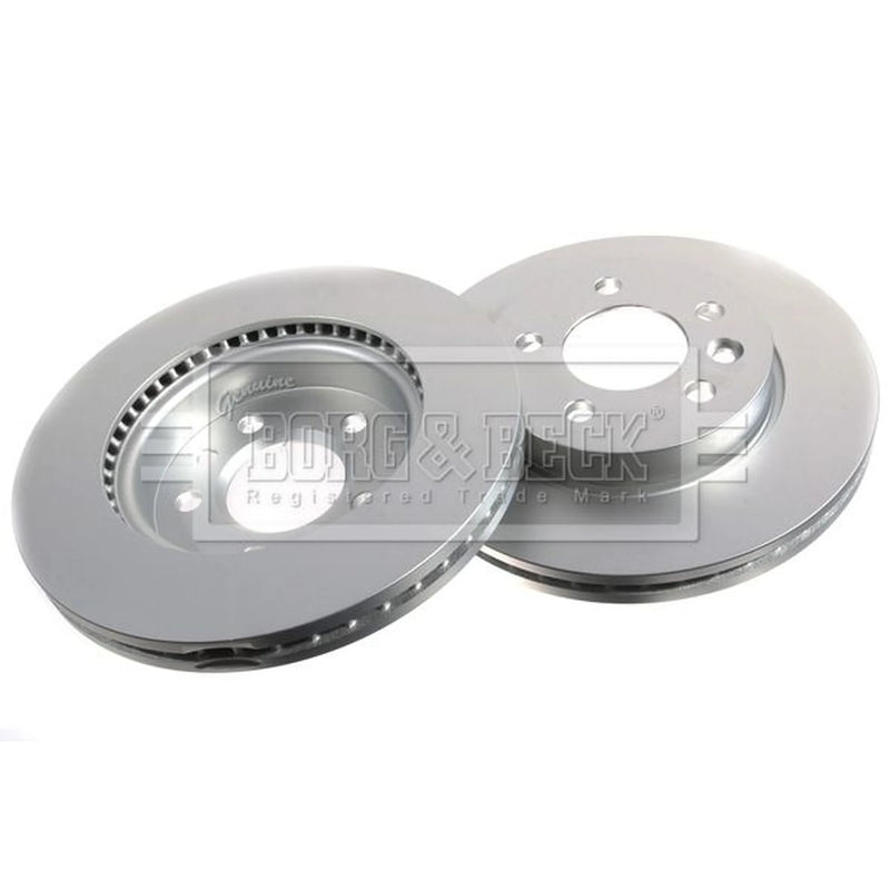 Borg & Beck 2 x Vented Brake Discs fits VW Amarok 2010-2022 2.0