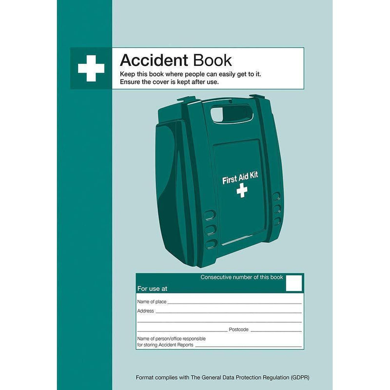 A5 Accident Book/First Aid Injury Record Book/Work Place Staff Accident Log Book Safety First Aid Group  - Dynamic Drive