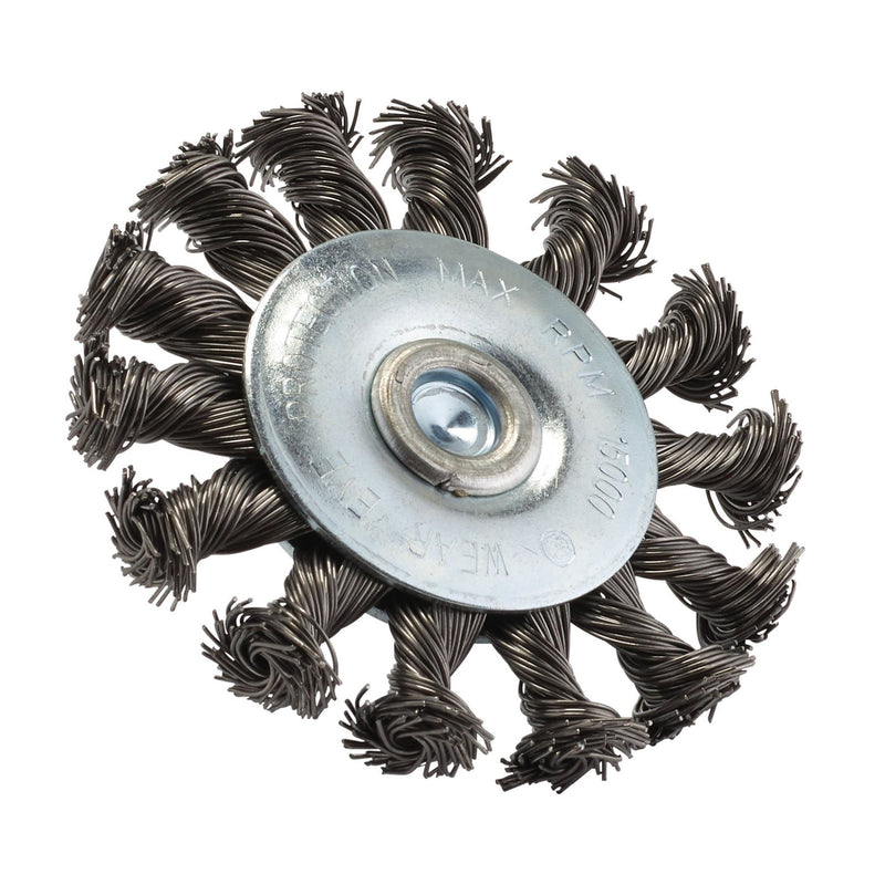 Draper Steel Twist-Knot Wire Wheel Brush, 75mm 41434 Draper - Dynamic Drive