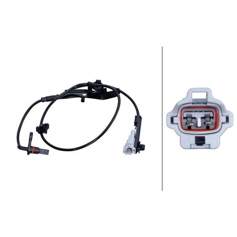 Hella ABS Wheel Speed Sensor Rear Right fits Toyota Hilux VIII Pickup 2015-2021