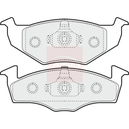 Apec Front Brake Pad Set fits Seat Cordoba 1993-2002 1.4 1.6 1.9