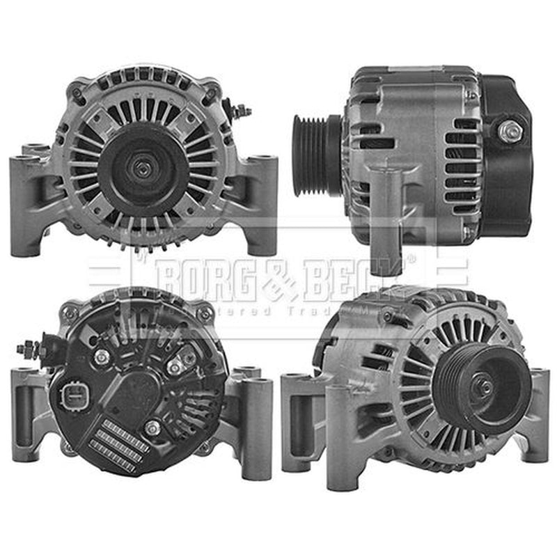 Borg & Beck Car Alternator 12V fits Jaguar S-Type II 1999-2007 2.5 3.0