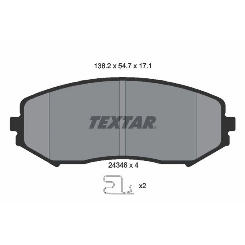 Textar Front Brake Pad Set 2434601