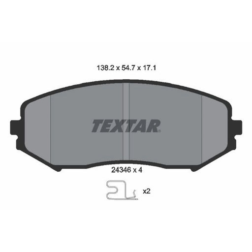 Textar Front Brake Pad Set 2434601