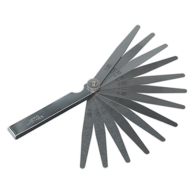 Sealey Feeler Gauge 13 Blade Metric S0517 Sealey - Dynamic Drive